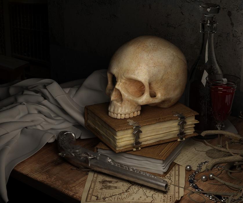 Skull Dark Pirate