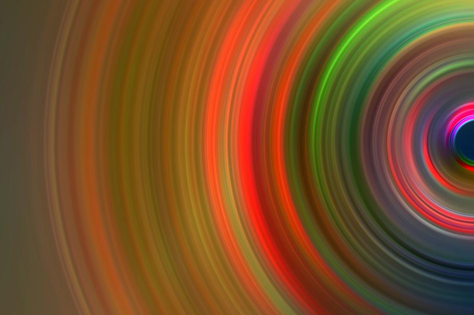 lot of colorful half circle lines, abstract background