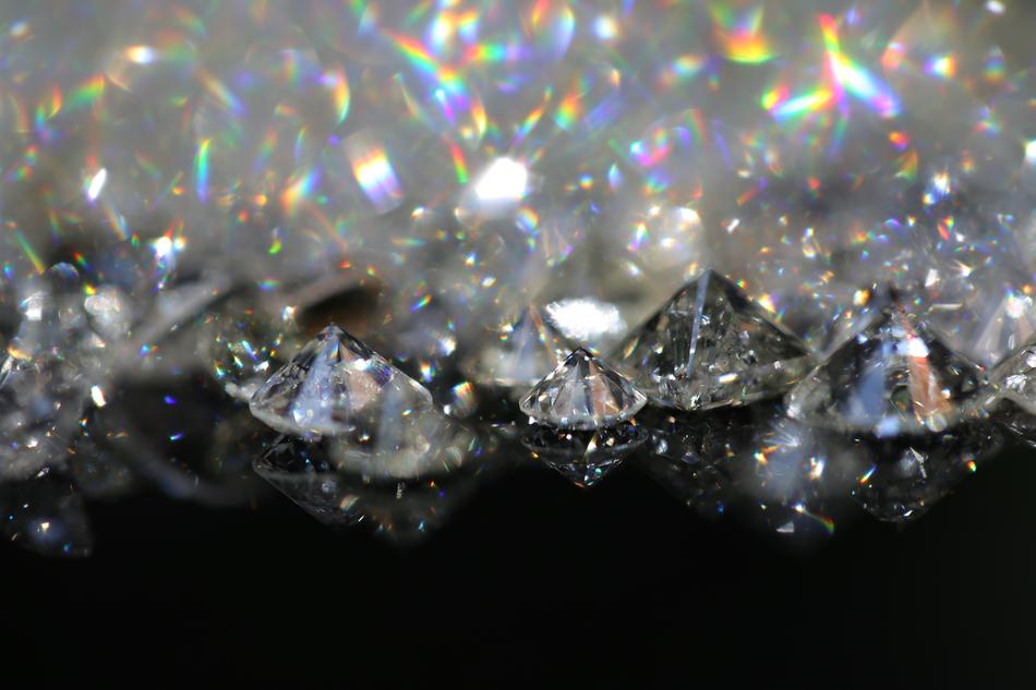 shining Diamonds, macro, blur background