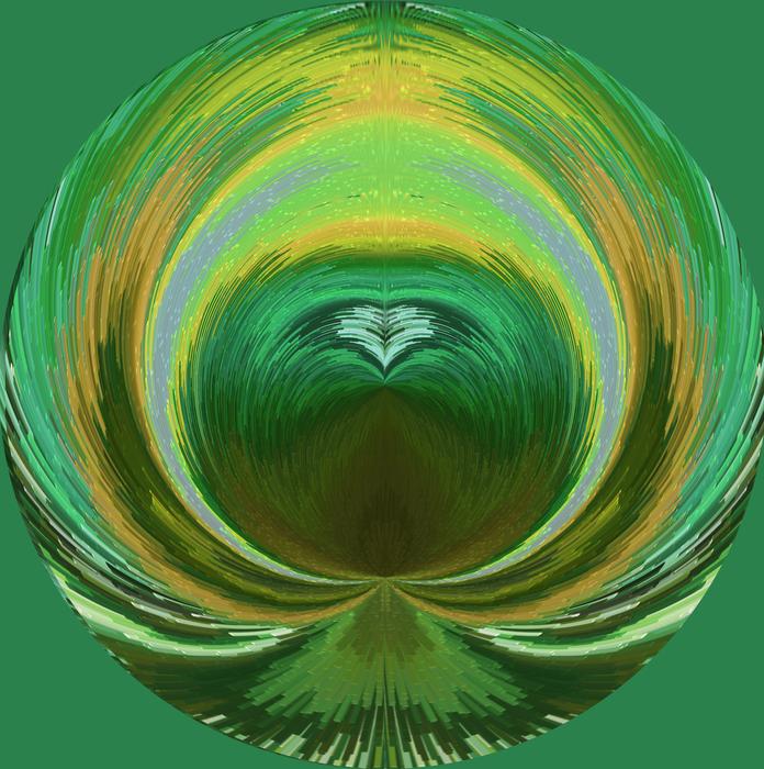 glowing green ball