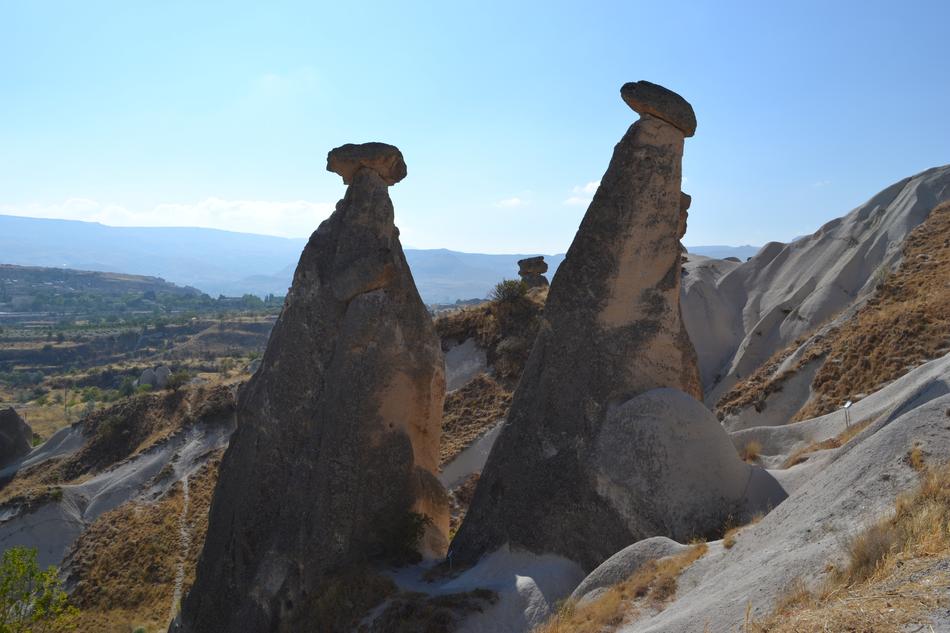 tall rocks against the sky