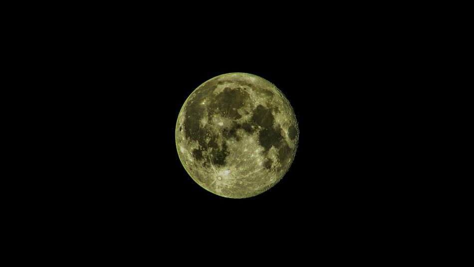 yellow big moon