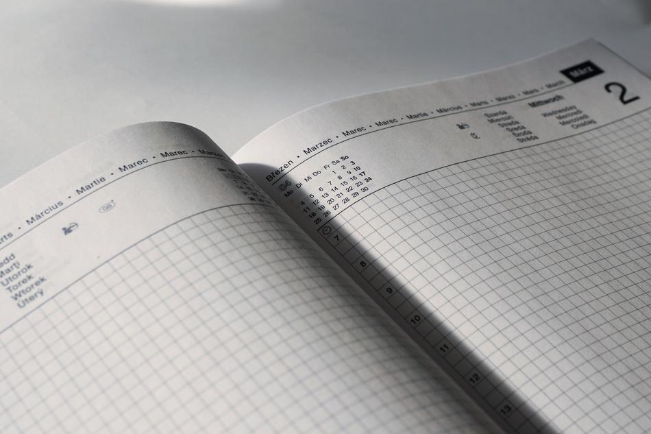 notebook calendar