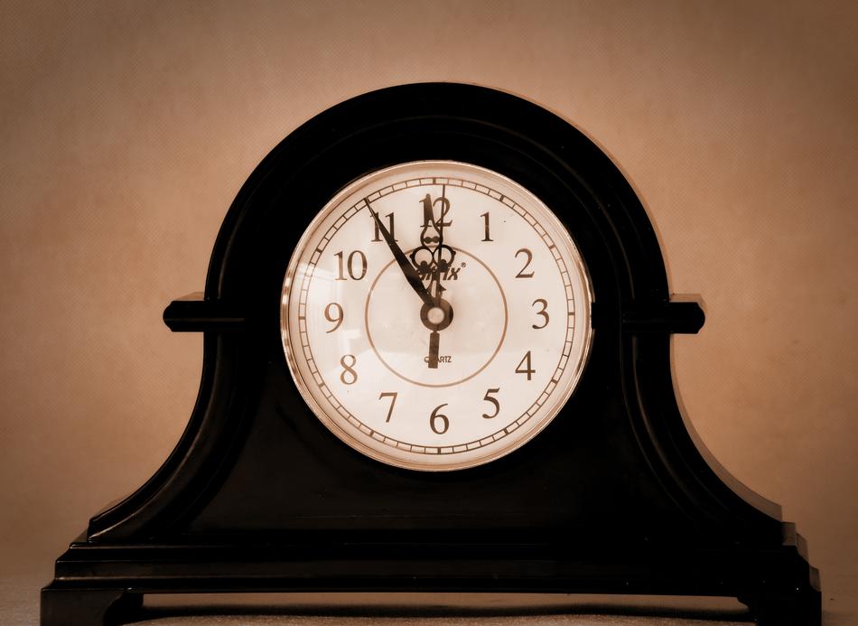 old wooden clock