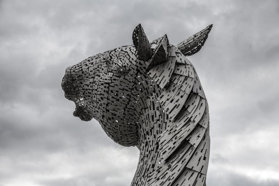 Kelpies Scotland Horse Head