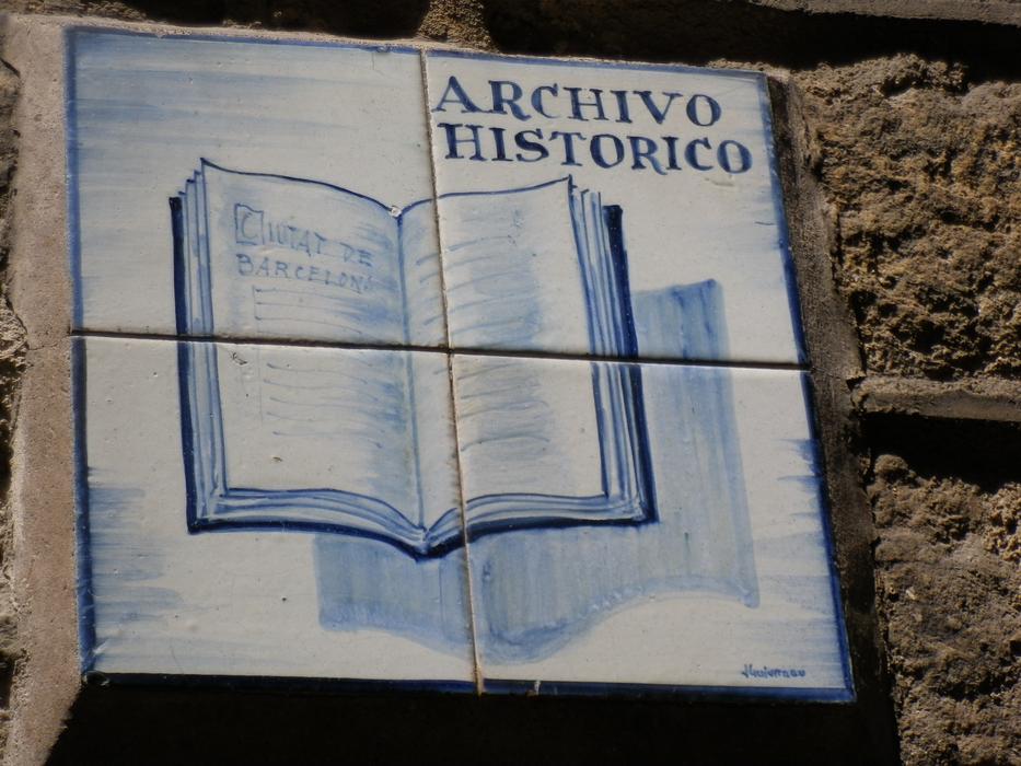 sign on the stone building
