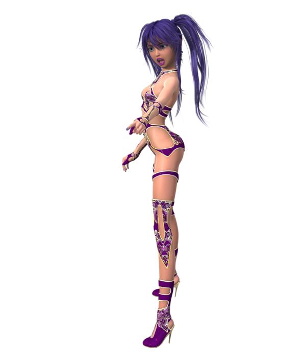 woman toon cheeky hair beautiful