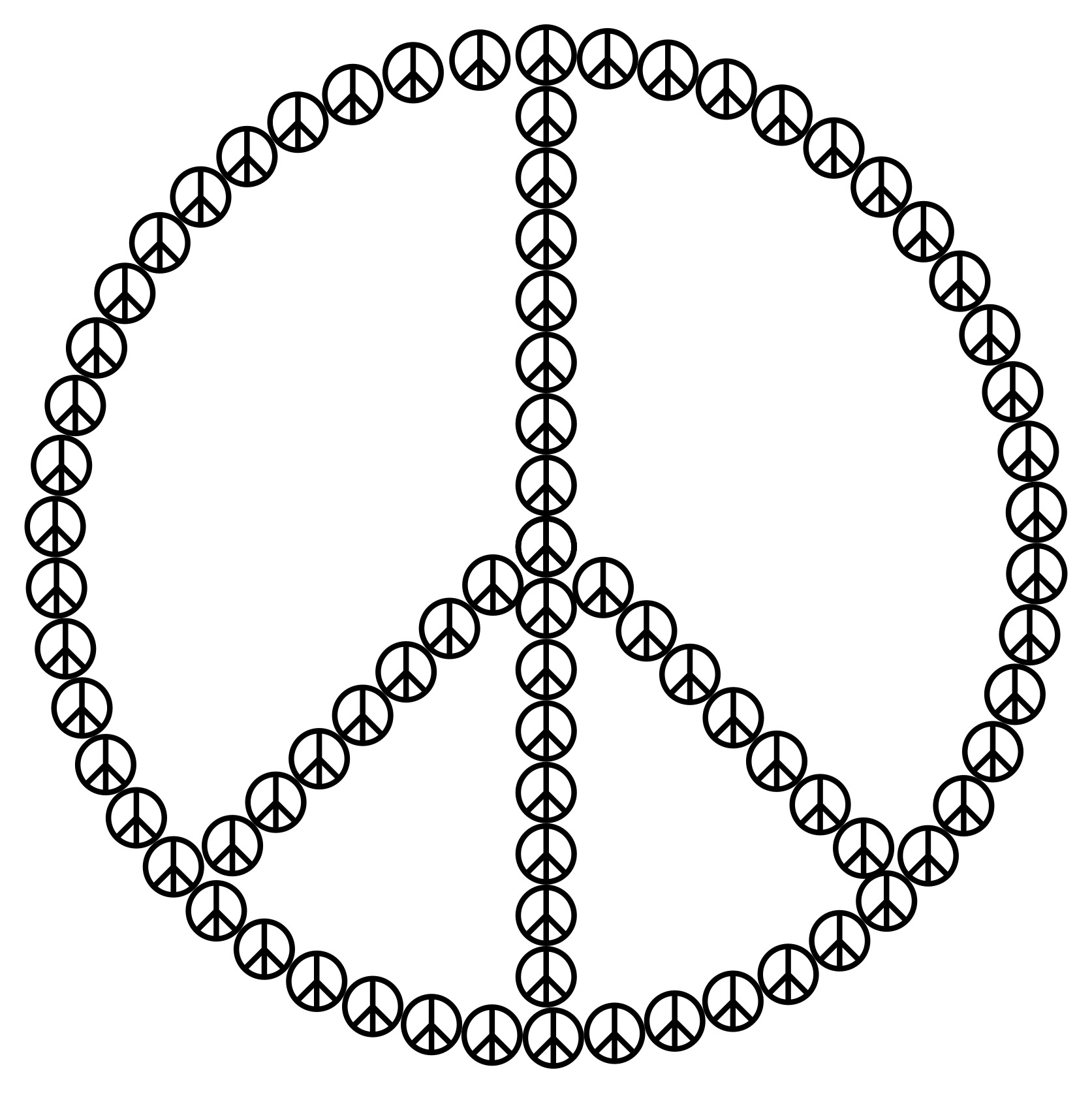 Peace sign symbol hippie sixties free image download