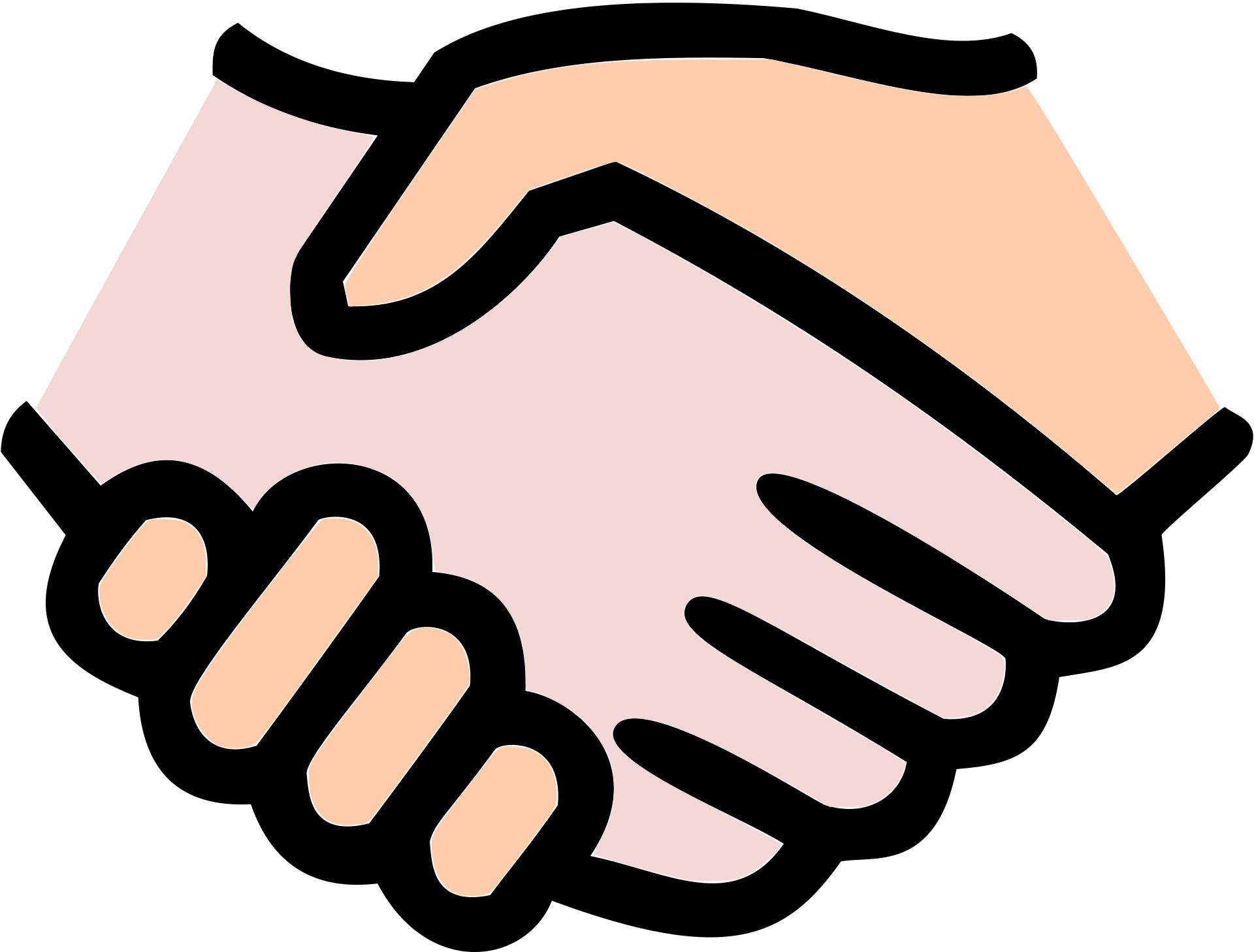 Hand hands handshake contract free image download