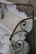 white bench is beautiful