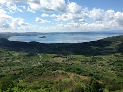 Lake Lago Di Bolsena in Italy