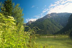Mountains Lake The Dolomites