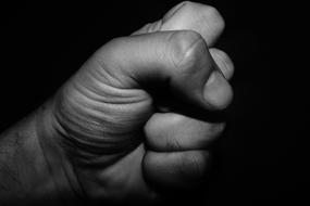 clenched human hand