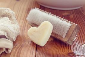 Wash Brush Hand Soap Heart