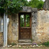 Door Secret Garden Wall