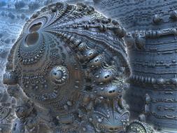 fractal 3d render futuristic