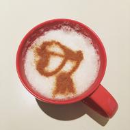 frothy sugar coffee