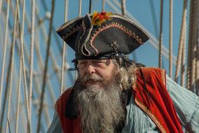pirate with a long beard