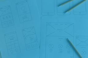graphical drawing on paper