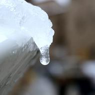 drop of water on ice