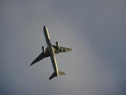 Aircraft Airliner From The Bottom