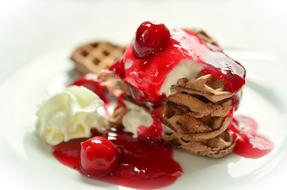 cookies with cream and jam