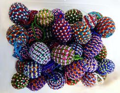 colored jewelry with beads