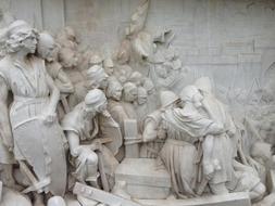 stone white sculptures