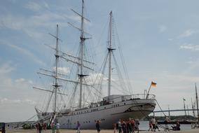 tall ship at sea