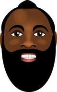 face of a man with a beard