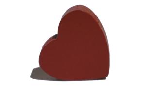 visual pattern of a heart on a white background
