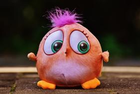 cartoon Bird, pink Plush toy