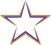 ribbon pattern of a star