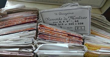 various papers in the office