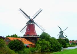 Windmills Coast North Sea
