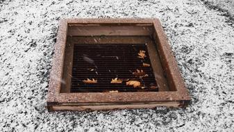 Storm Drain Snow