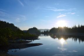 Sunrise Lake Reflection