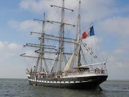 Flag Sea Boat
