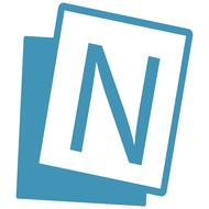the letter n within a frame