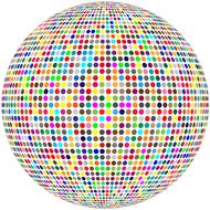 bright colored ball