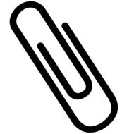 black pin on white background