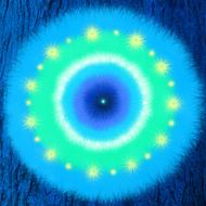 mandala blue healing