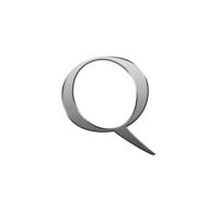 letter q alphabet metallic letter