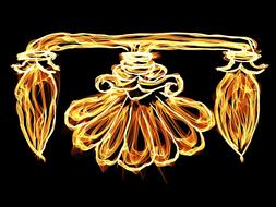design element fire flames abstract