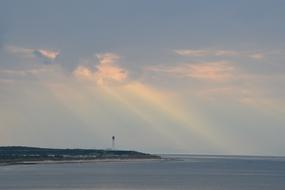 rays of sunshine in the clouds