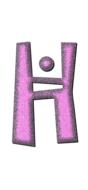 h letter alphabet letters font