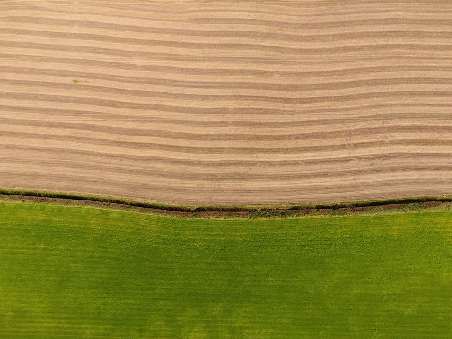 Field Aerial Landscape