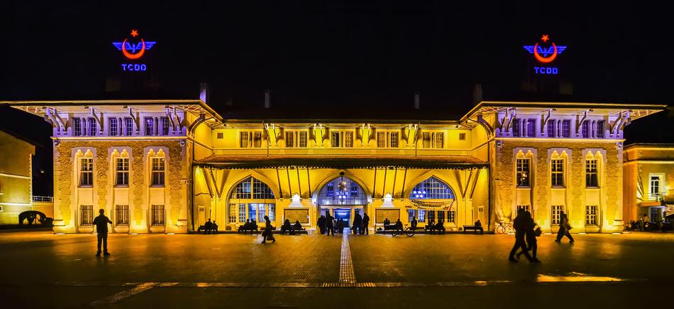 bright building in town