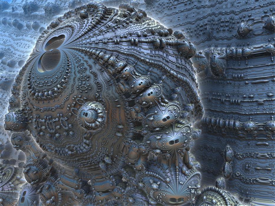 fractal 3d render futuristic