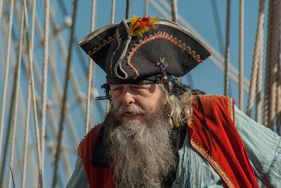pirate with a long beard
